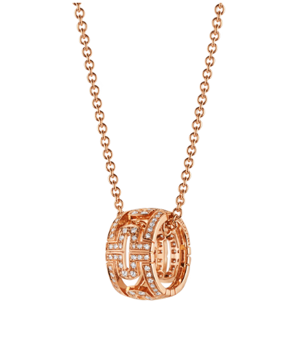 [Eterna Jewels]PARENTESI NECKLACE PINK GOLD DIAMOND