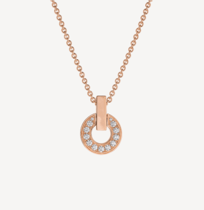 [Eterna Jewels]GARI NECKLACE PINK GOLD DIAMOND