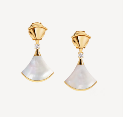 [Eterna Jewels]DREAM MOP 1 DIAMOND EARRINGS