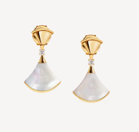 [Eterna Jewels]DREAM MOP 1 DIAMOND EARRINGS