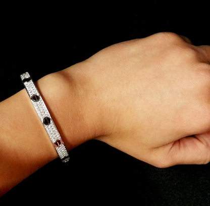 [Eterna Jewels]LOVE BRACELET 6.1MM DIAMOND-PAVED CERAMIC