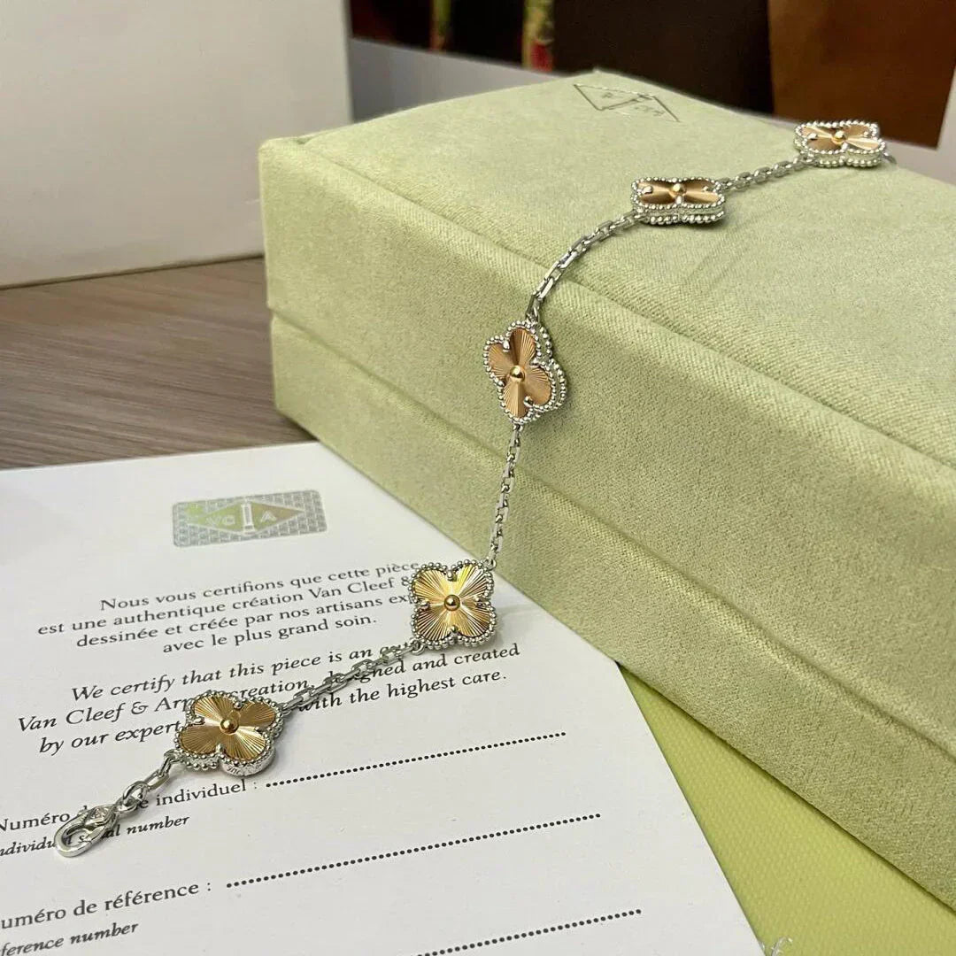 [Eterna Jewels] CLOVER 5 MOTIF LASER BRACELET COLLECTION