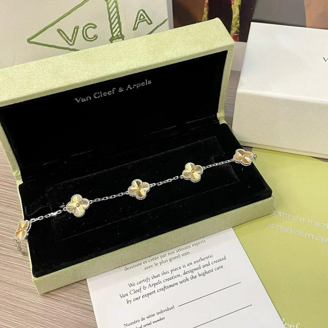 [Eterna Jewels] CLOVER 5 MOTIF LASER BRACELET COLLECTION
