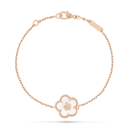 [Eterna Jewels]LUCKY WHITE MOP PLUM BLOSSOM  BRACELET