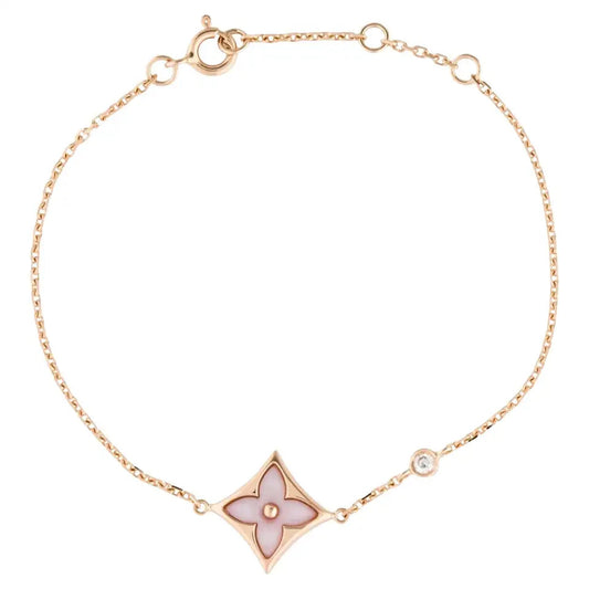 [Eterna Jewels]STAR 1 DIAMOND PINK GOLD BRACELET