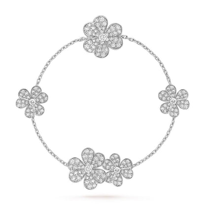 [Eterna Jewels]FRIVOLE SILVER 5 FLOWERS BRACELET