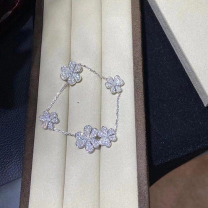 [Eterna Jewels]FRIVOLE SILVER 5 FLOWERS BRACELET