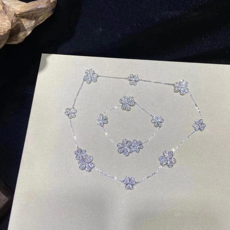 [Eterna Jewels]FRIVOLE SILVER 5 FLOWERS BRACELET