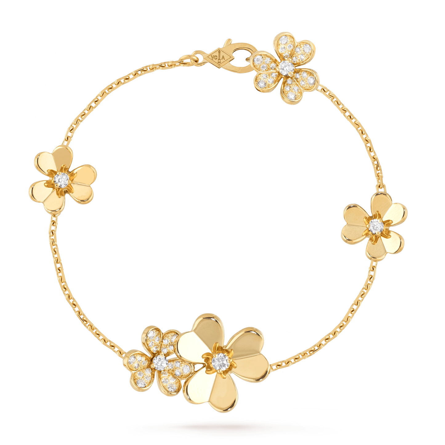 [Eterna Jewels]FRIVOLE GOLD 5 FLOWERS BRACELET