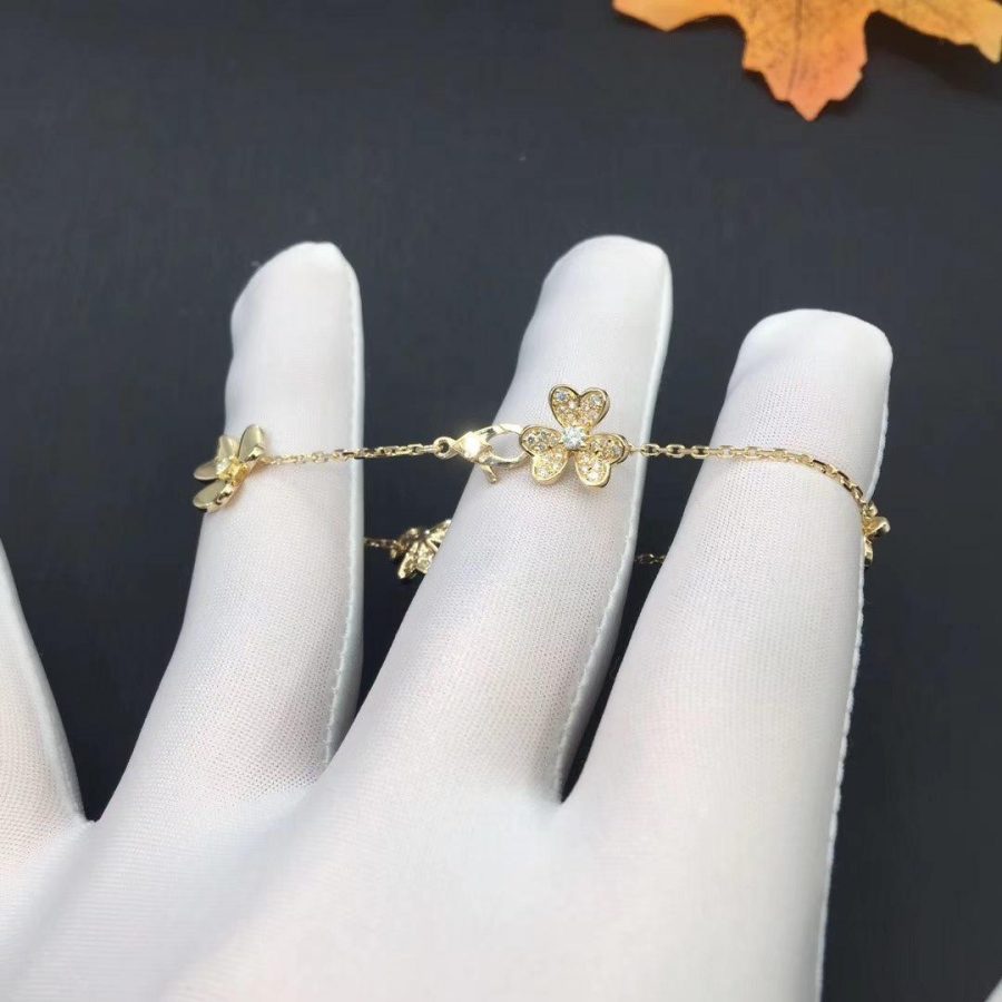 [Eterna Jewels]FRIVOLE GOLD 5 FLOWERS BRACELET