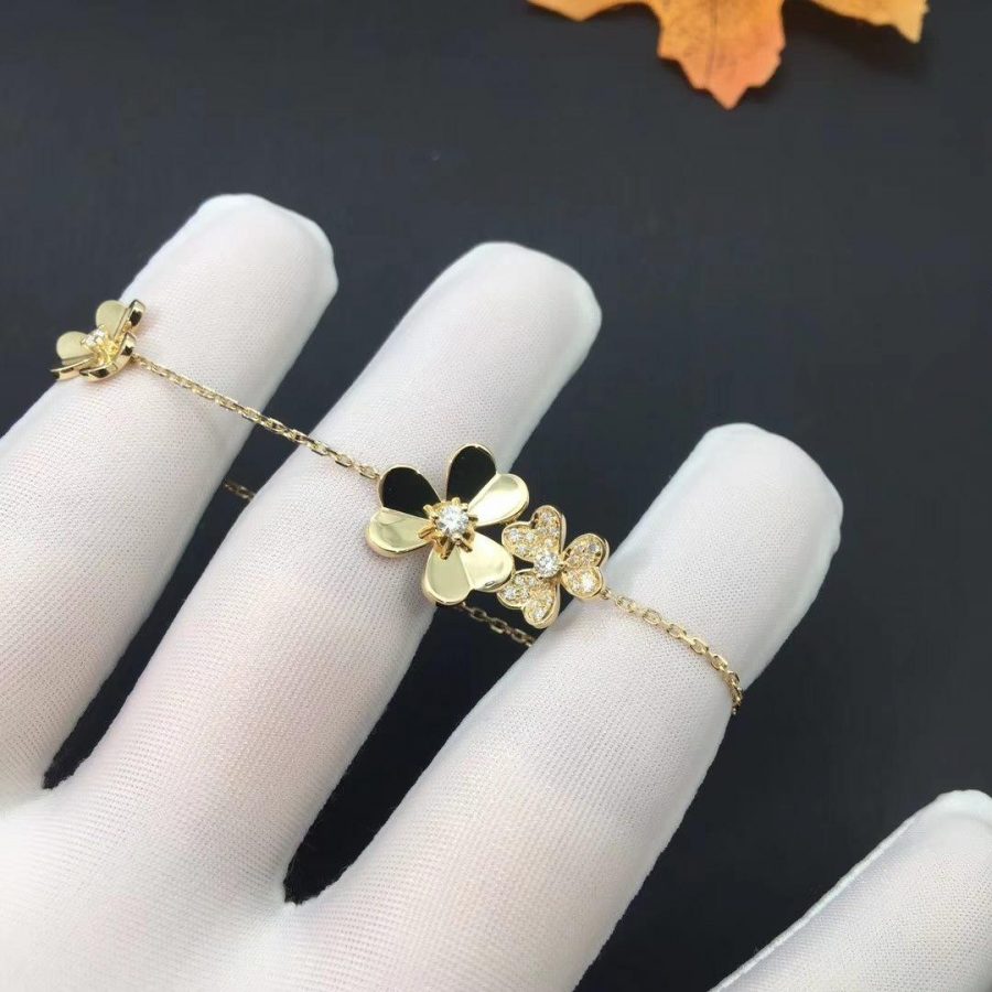 [Eterna Jewels]FRIVOLE GOLD 5 FLOWERS BRACELET