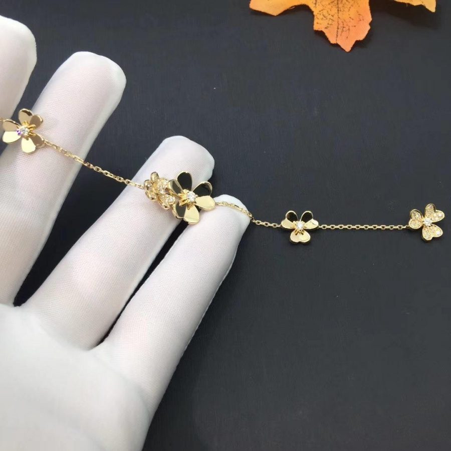 [Eterna Jewels]FRIVOLE GOLD 5 FLOWERS BRACELET