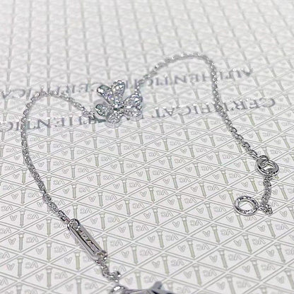 [Eterna Jewels]FRIVOLE SILVER FLOWER DIAMOND BRACELET