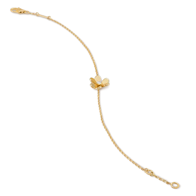 [Eterna Jewels]FRIVOLE GOLD FLOWER PINK MALACHITE BRACELET
