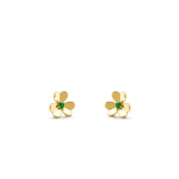 [Eterna Jewels]FRIVOLE  FLOWER MALACHITE EARRINGS
