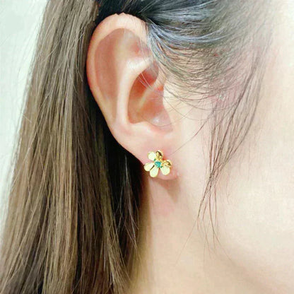 [Eterna Jewels]FRIVOLE  FLOWER MALACHITE EARRINGS
