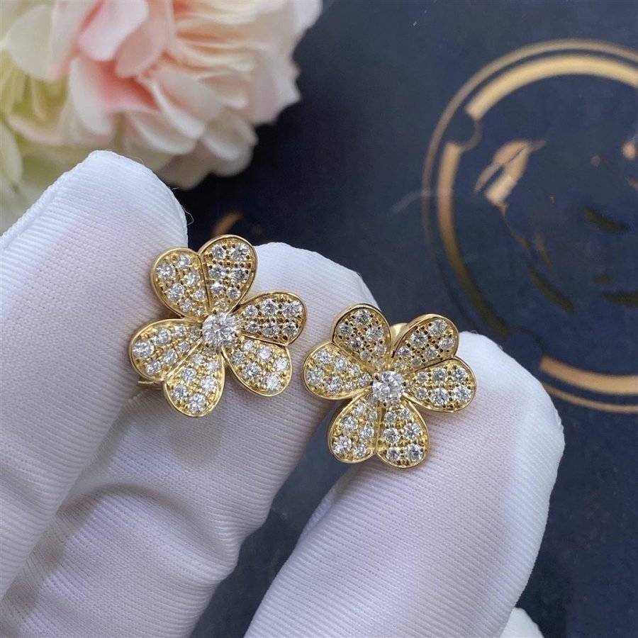 [Eterna Jewels]FRIVOLE GOLD FLOWER DIAMOND EARRINGS
