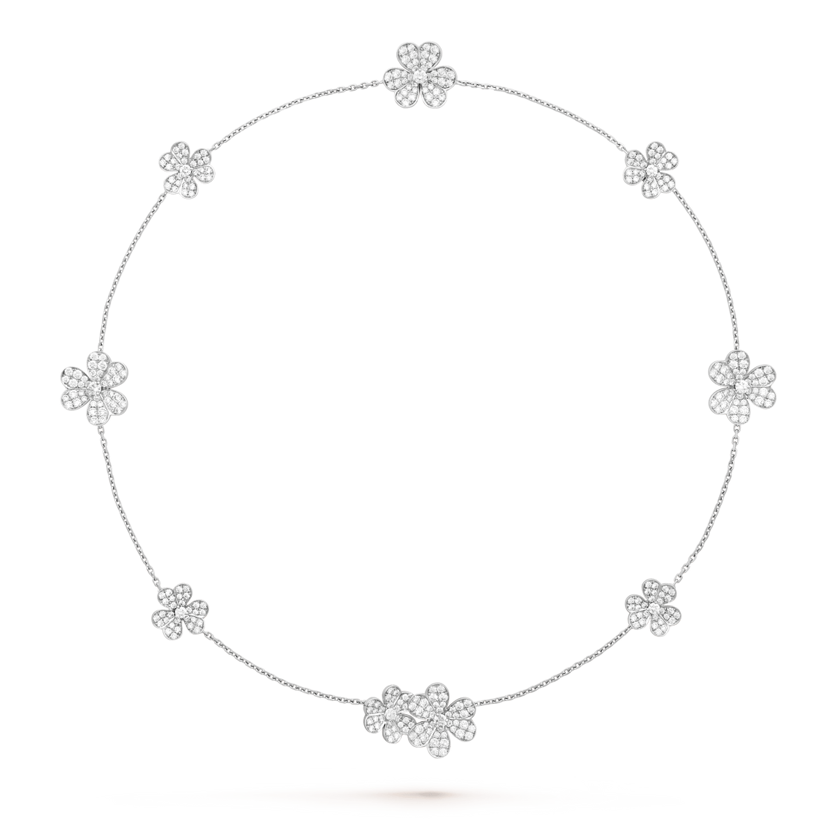 [Eterna Jewels]FRIVOLE SILVER 9 FLOWERS NECKLACE