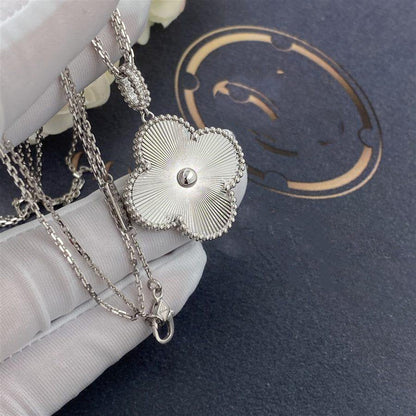 [Eterna Jewels]CLOVER 25MM SILVER BIG CLOVER NECKLACE