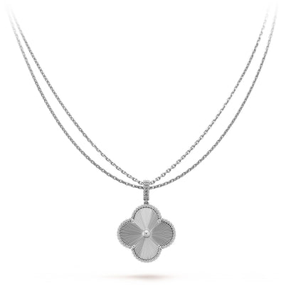 [Eterna Jewels]CLOVER 25MM SILVER BIG CLOVER NECKLACE