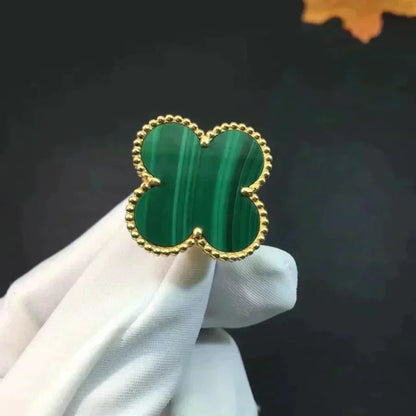 [Eterna Jewels]CLOVER MALACHITE RING