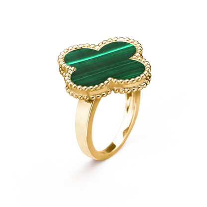 [Eterna Jewels]CLOVER MALACHITE RING