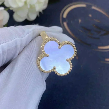 [Eterna Jewels]CLOVER WHITE MOP RING