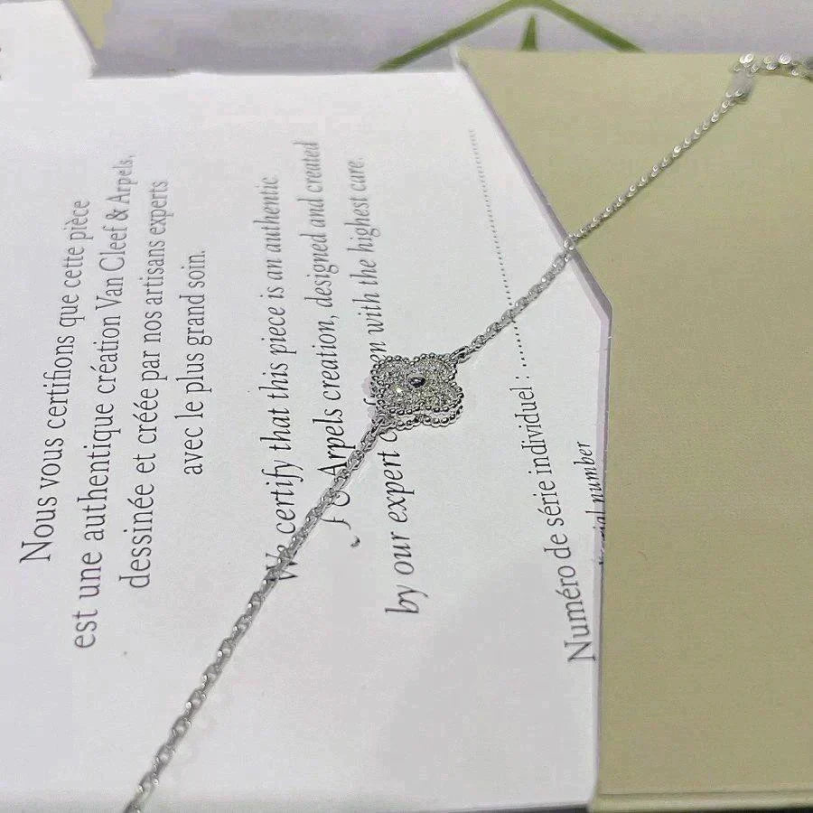 [Eterna Jewels]CLOVER  SINGLE FLOWER BRACELET SILVER
