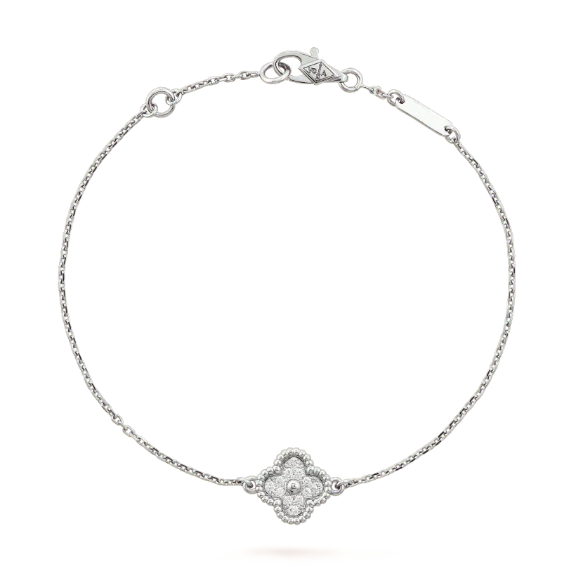 [Eterna Jewels]CLOVER  SINGLE FLOWER BRACELET SILVER