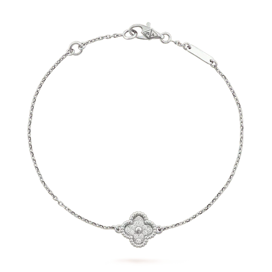 [Eterna Jewels]CLOVER  SINGLE FLOWER BRACELET SILVER