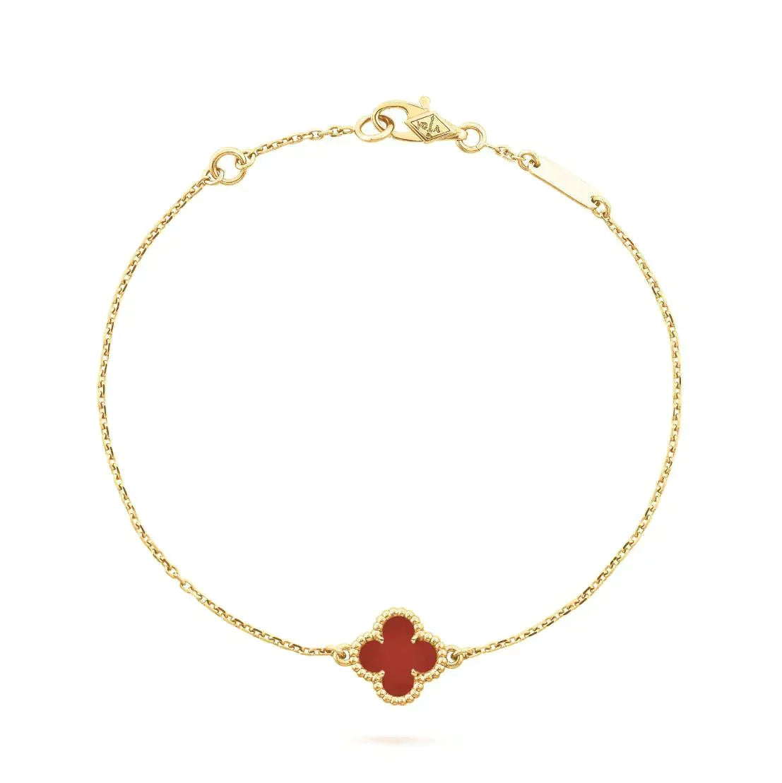 [Eterna Jewels]CLOVER  CARNELIAN SINGLE FLOWER BRACELET
