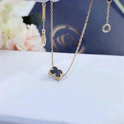 [Eterna Jewels]CLOVER ONYX SINGLE FLOWER BRACELET