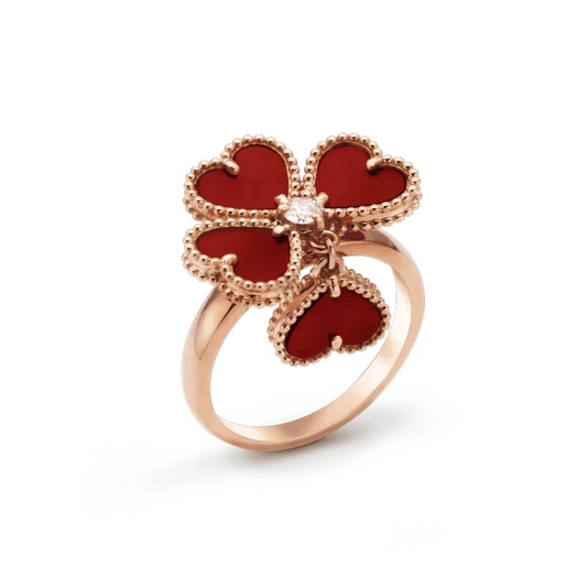 [Eterna Jewels]SWEET CLOVER CARNELIAN RING