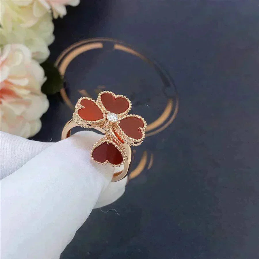[Eterna Jewels]SWEET CLOVER CARNELIAN RING