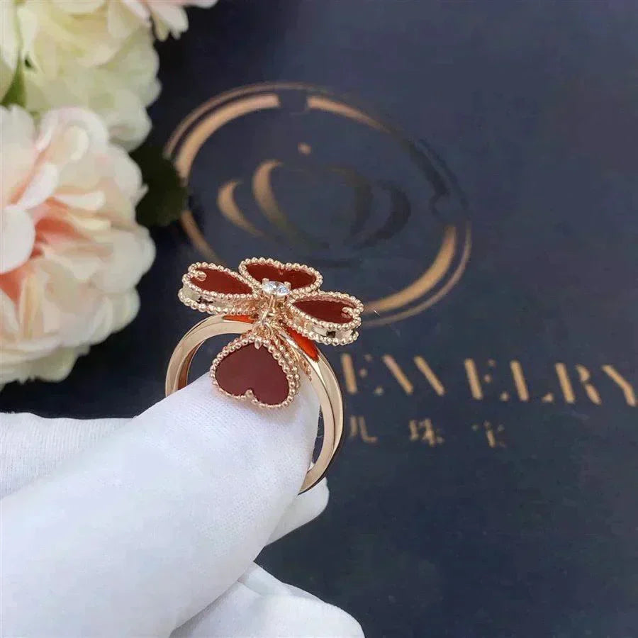 [Eterna Jewels]SWEET CLOVER CARNELIAN RING