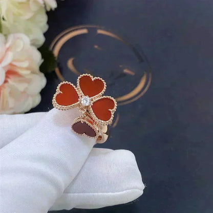 [Eterna Jewels]SWEET CLOVER CARNELIAN RING