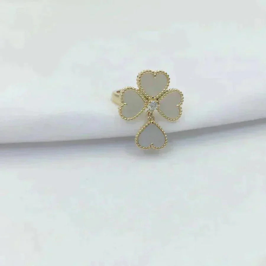 [Eterna Jewels]SWEET CLOVER WHITE MOP RING