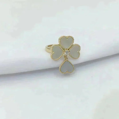 [Eterna Jewels]SWEET CLOVER WHITE MOP RING