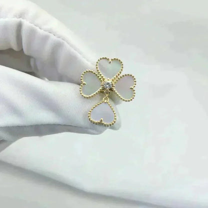 [Eterna Jewels]SWEET CLOVER WHITE MOP RING