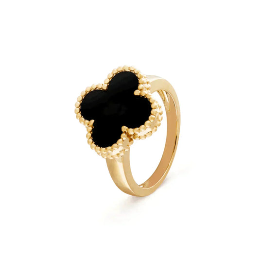 [Eterna Jewels]CLOVER ONYX RING