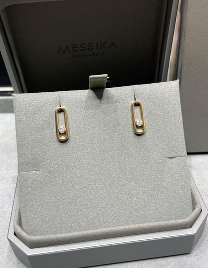 [Eterna Jewels]MOVE UNO SMALL 1 DIAMOND EARRINGS