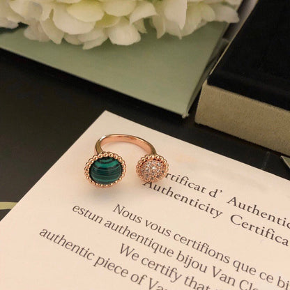 [Eterna Jewels]PERLEE COULEURS DIAMOND ROSE GOLD BETWEEN THE FINGER RING