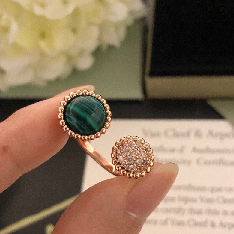 [Eterna Jewels]PERLEE COULEURS DIAMOND ROSE GOLD BETWEEN THE FINGER RING