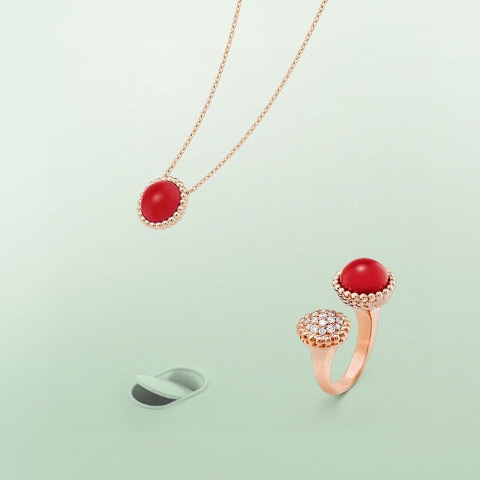 [Eterna Jewels]PERLEE COULEURS DIAMOND ROSE GOLD BETWEEN THE FINGER RING