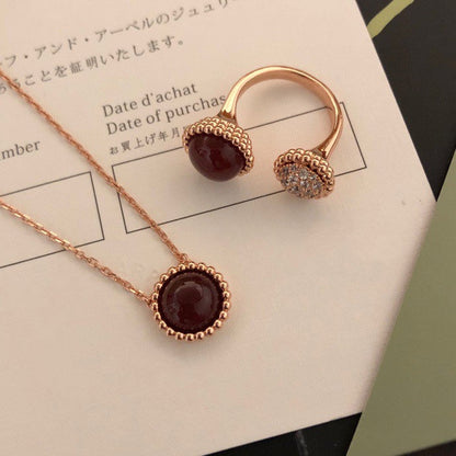 [Eterna Jewels]PERLEE COULEURS DIAMOND ROSE GOLD BETWEEN THE FINGER RING