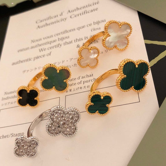 [Eterna Jewels]CLOVER BETWEEN THE FINGER RING