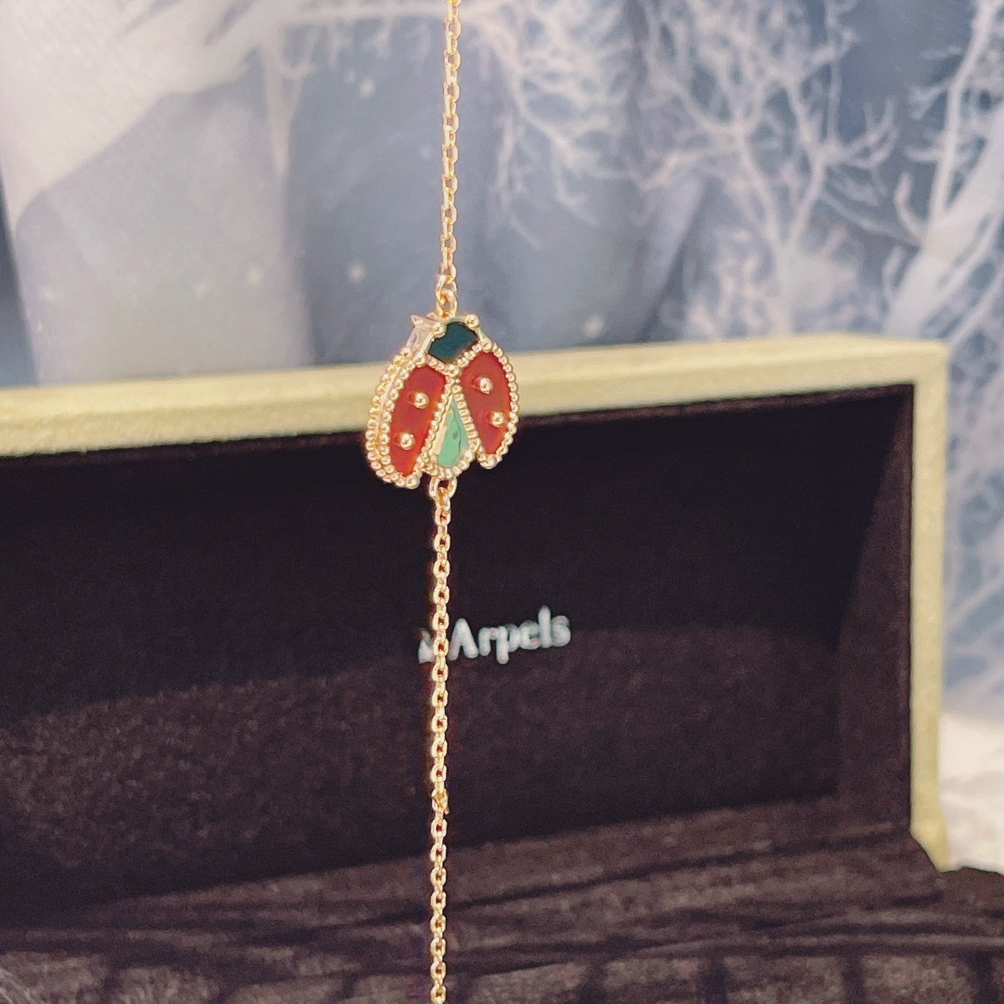 [Eterna Jewels]LUCKY SPRING 1 MOTIF PINK GOLD BRACELET