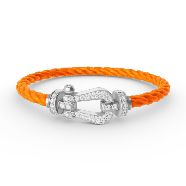 [Eterna Jewels]FORCE LARGE HORSESHOE FULL DIAMOND BRACELET SILVER