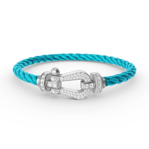 [Eterna Jewels]FORCE LARGE HORSESHOE FULL DIAMOND BRACELET SILVER