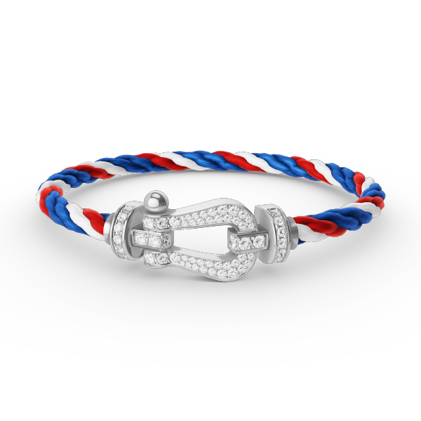 [Eterna Jewels]FORCE LARGE HORSESHOE FULL DIAMOND BRACELET SILVER